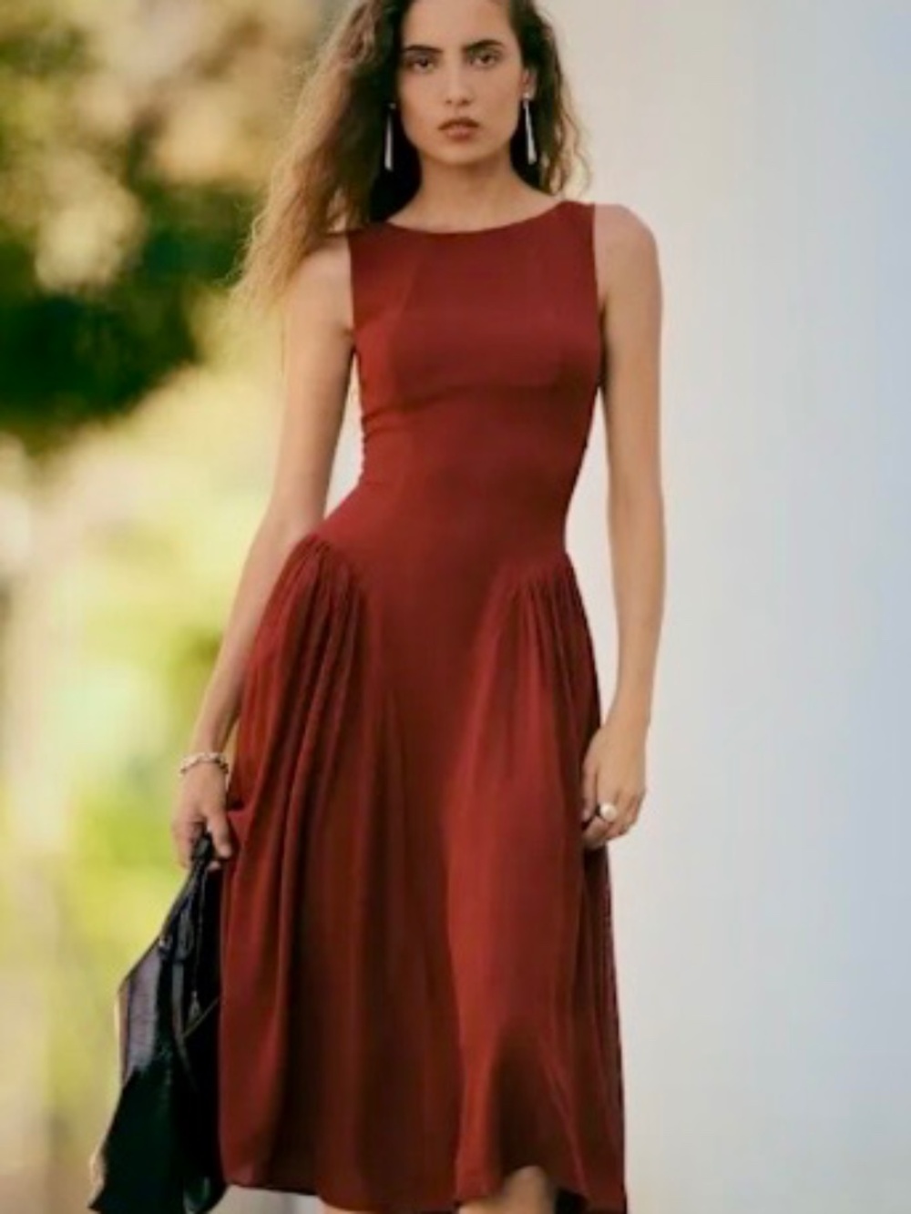 Reformation Anelis Dress Red - Size 2